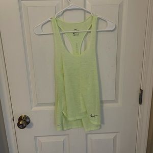Neon yellow Nike tank top